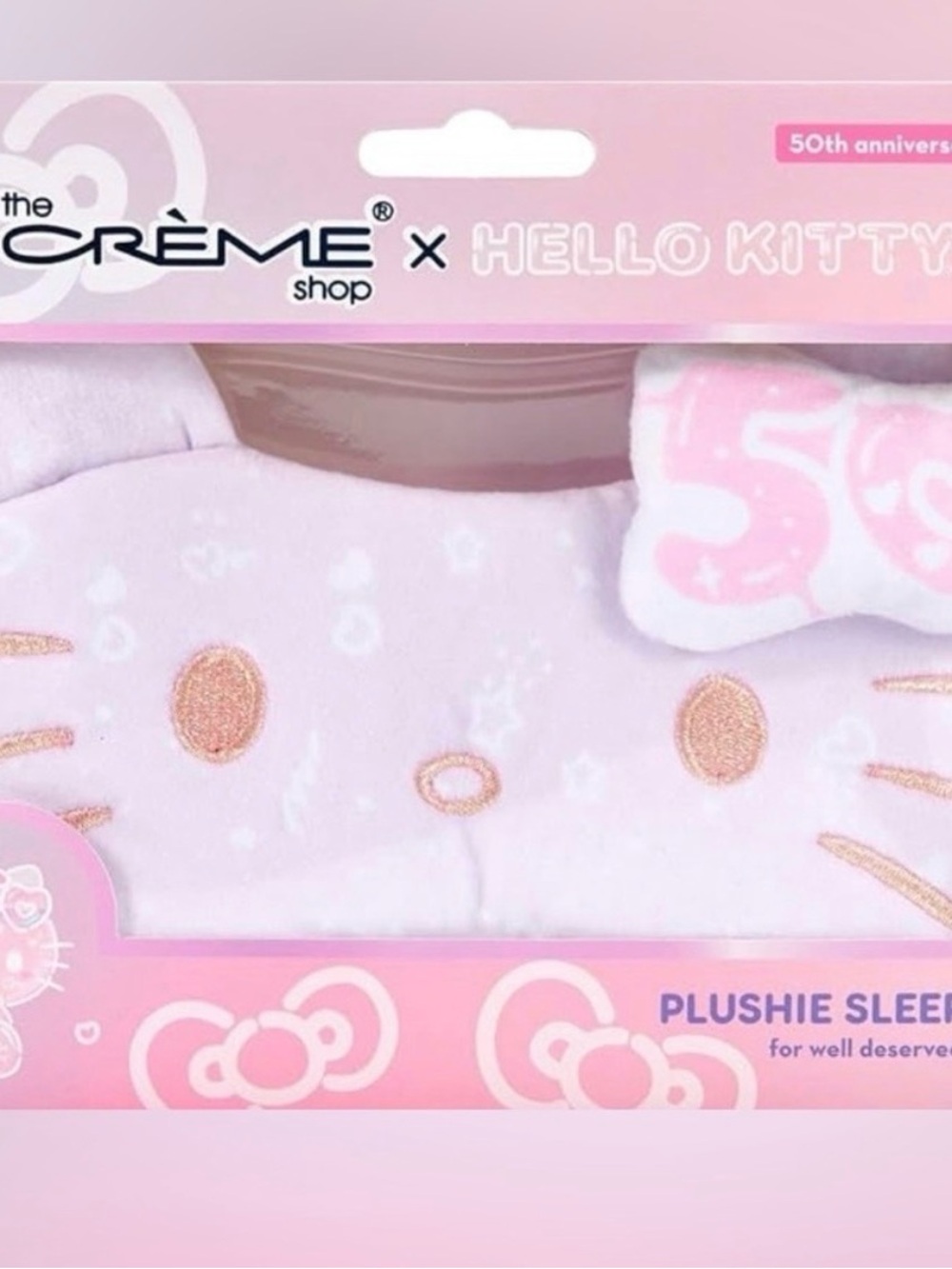 The Crème Shop x Hello Kitty Plushie 50th Anniversary Sleep Mask
